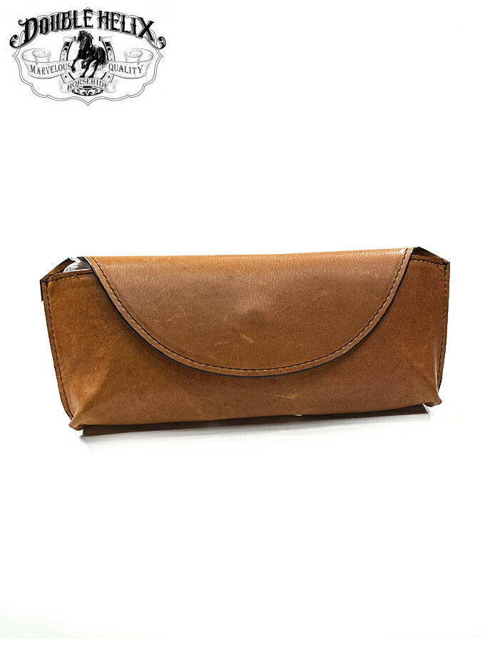 DOUBLE HELIX　Glasses Case メガネケース　Col.CAMEL 日本製