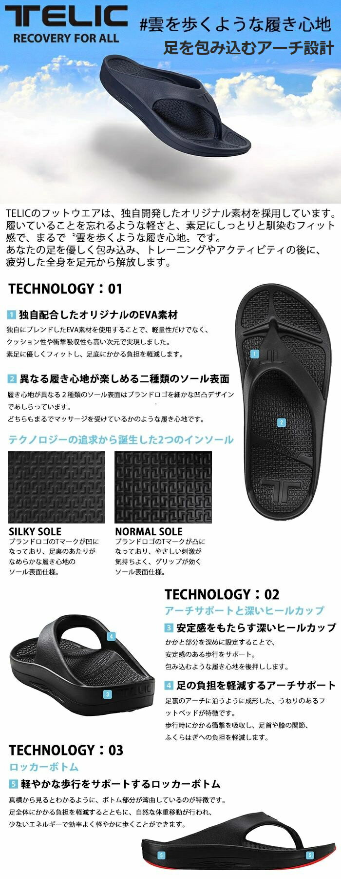 テリック サンダル ダブルバックル リカバリーサンダル ジャパンモデル 日本人の足型に合わせた ダブルバックル W-Buckle メンズ レディース サンダル おしゃれ スポーツサンダル 看護シューズ ナースシューズ厚底 4cm 健康 アスリート 送料無料