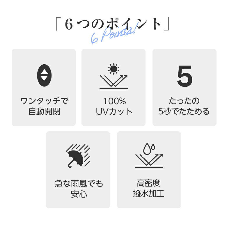 形状記憶 UVカット 晴雨兼用傘 5秒でたためる 日傘 100%完全遮光 UVカット 超軽量 ...