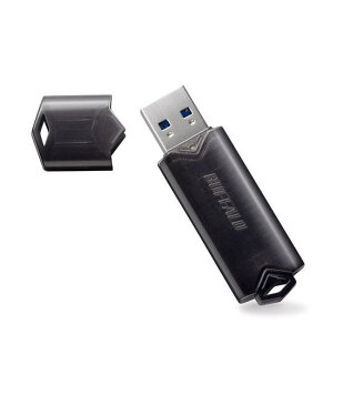 バッファロー USBメモリー RUF3-YUF128GA-BK ブラック 128GB ★ USB3.2(Gen1)/USB3.1(Gen1)/USB3.0接続で快適