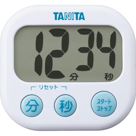 タニタ (TANITA) でか見えタイマー TD-384 W ホワイト ［デジタルタイマー TD384W］