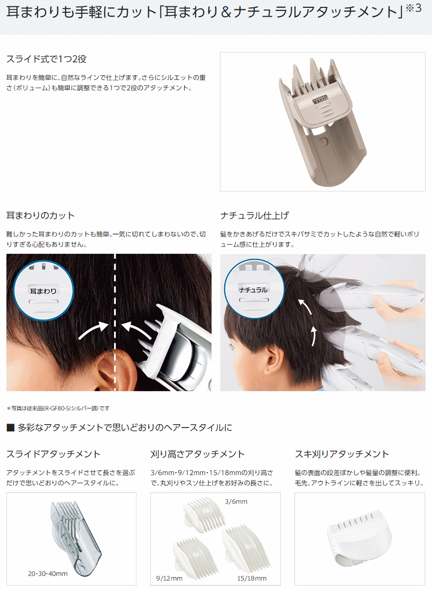 パナソニック カットモード ER-GF71-PN サムネイル3