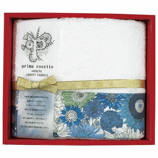 【内祝い 入学内祝い お中元 御中元 タオル セット】prima rosette using by LIBERTY FABRICS フェイスタオル＜【お返し ランキング 入園内祝 初盆 お供え 入学祝 お返し 出産内祝い 出産祝い 結婚内祝い 結婚祝い ギフト ラッピング無料 入学祝 お返し かわいい】