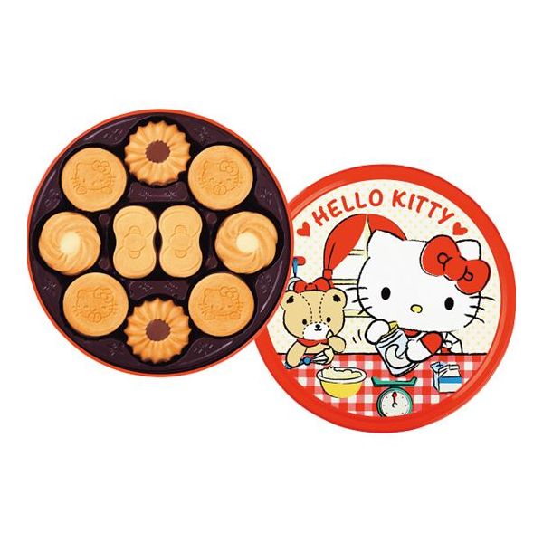 入学内祝い 七五三 ハロウィン【内祝い 景品 お菓子 ギフト】ブルボン バタークッキー缶（ハローキティ） 33745＜【お返し お菓子ギフト 出産内祝い 出産祝い ギフト 結婚内祝い 結婚祝い ラッピング無料 プチギフト 退職 入学祝 お返し 菓子折り】