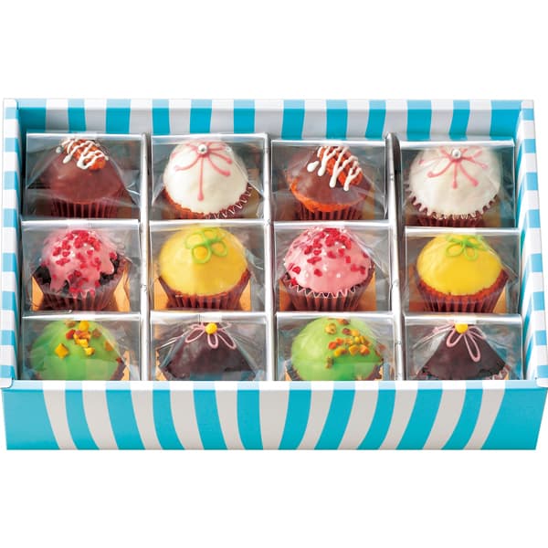 【内祝い お菓子 ギフト 送料無料 送料込※沖縄 離島除く】ファクトリーシン スウィートカップケーキ12個 SW-12＜【出産 お返し 出産内祝い 入園内祝 出産祝い 結婚内祝い 結婚祝い お彼岸 初節句 香典返し かわいい 菓子折り】 入学内祝い 引っ越し お礼 成人内祝いのサムネイル