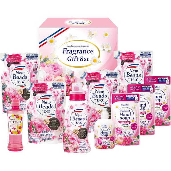 10/10限定 抽選で100%ポイントバック 内祝い お返し 洗剤 送料無料 送料込※沖縄・離島除く 液体洗剤フレグランスギフトセット BJK-80 ギフトセット 香典返し 満中陰志 忌明け お彼岸 法事 出産祝い 結婚祝いのサムネイル