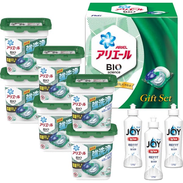 10/10限定 抽選で100%ポイントバック 【内祝い 洗剤 セット 送料無料 送料込※沖縄 離島除く】 P＆G アリエールジェルボール部屋干しギフトセット PGJH-50C 出産 入園内祝 初盆 七五三 お返し 出産内祝い 香典返し 出産祝い ギフト 結婚内祝い 結婚祝い おしのサムネイル