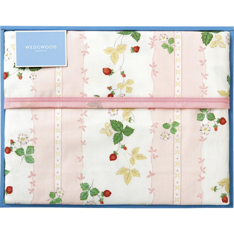 内祝い お祝い ギフト 寝装品【送料無料】 ウェッジウッド ワイルドストロベリー 綿毛布(毛羽部分) ピンク FQ82601011P 出産内祝い 結婚内祝い 入学内祝い 成人内祝い 香典返し お返し 新生活 プレゼント