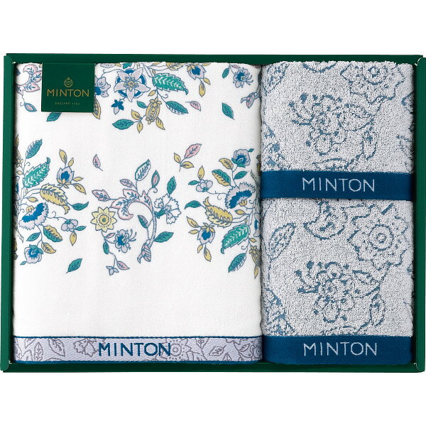 タオルギフト【送料無料】ミントン ノーブルハドン バス・フェイス・ウォッシュタオルセット 05-346950..