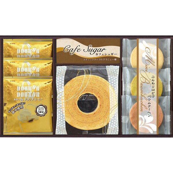 【送料無料 送料込※沖縄・離島除く】DOUTORコーヒー＆スイーツバラエティ FADH-BES／FADH-BEX 菓子折り 内祝い お返し 出産内祝い 結婚内祝い 快気祝い 入学内祝い 手土産 香典返し／のし包装 メッセージカード無料のサムネイル