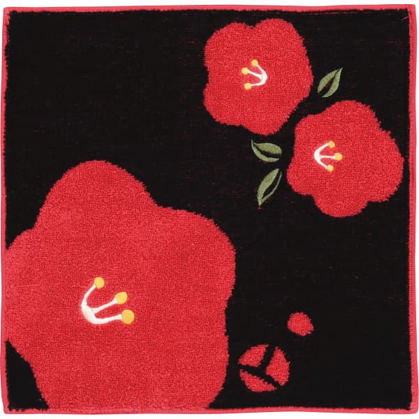 内祝い お祝い ギフト ハンカチ くろちく 和柄ジャガードハンカチ 椿 41011701 のし包装不可品 出産内祝い 結婚内祝い 入学内祝い 成人内祝い 香典返し お返し 新生活 誕生日 厄祝い 七五三