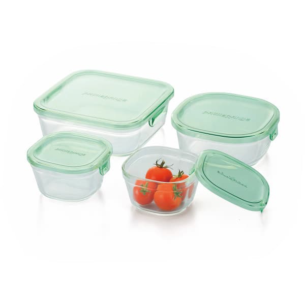 ＜最安値挑戦中・残りわずか！＞【送料無料】内祝い お祝い ギフト 日用品 イワキ パック＆レンジ 角型4点セット グリーン PSC-PRN4G1 出産内祝い 結婚内祝い 入学内祝い 成人内祝い 香典返し お返し 新生活 誕生日 厄祝い