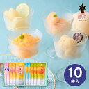 <期間限定・2025年新商品> 送料無料 送料込※沖縄・離島除く ホシフルーツ フルーツパーラーの凍らせて食べるシャーベット 彩果しずく 10袋 HFW-02B スイーツ ゼリー 内祝い お祝い お返し 出産内祝い 結婚内祝い 香典返し 手土産 景品 お礼 お供え お中元
