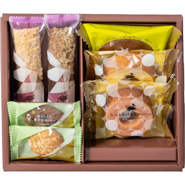 【送料無料 送料込※沖縄・離島除く】森の庭 森の焼き菓子 フラワーリース 7個 MRE-01A 菓子折り スイーツ お菓子 内祝い お返し 出産内祝い 結婚内祝い 入学内祝い 香典返し 手土産 ／のし包装 メッセージカード無料