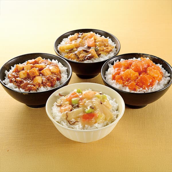 お中元 2025 ギフト グルメ 送料無料 メーカー直送 大龍 ミニ丼の具4種セット YM-40 代