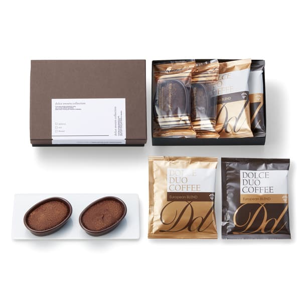 【送料無料 送料込※沖縄・離島除く】Dolce duo 濃厚ガトーショコラ＆カフェ NG-10A ＜納期約7~14日(土日祝除く)＞ 菓子折り 洋菓子 スイーツ 内祝い お返し 出産内祝い 結婚内祝い 入学内祝い 香典返し 手土産 ／のし包装 メッセージカード無料 2