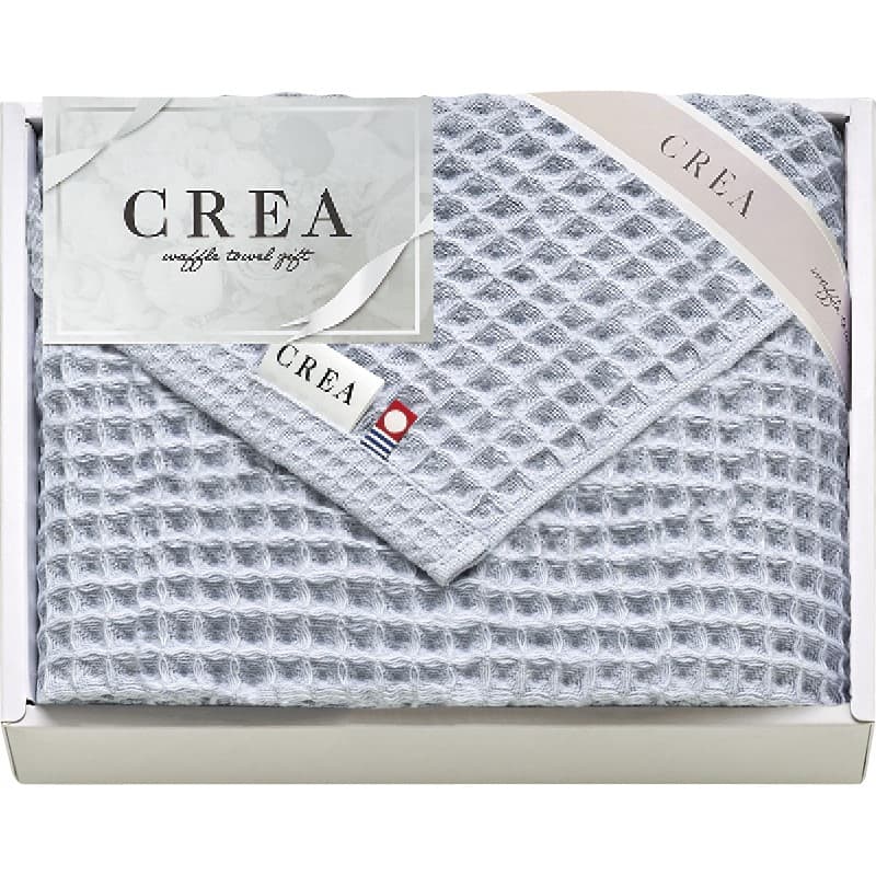 CREA×今治ワッフルソフト フェイスタオル(ブルー) CRW9150-BL 出産内祝い 内祝い 結婚内祝い 快気祝い 入学内祝い 成人内祝い 香典返し お返し お供え 贈り物 お礼 粗品 景品