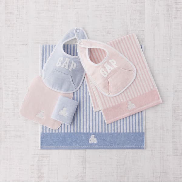 baby GAP ストライプベア ウォッシュタオル・スタイセット ブルー 54-5019150 出産内祝い 内祝い 結婚内祝い 快気祝い 入学内祝い 成人内祝い 香典返し お返し お供え 贈り物 お礼 粗品 景品