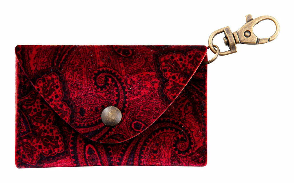 【メール便・送料無料・代引不可】RightOn! STRAPS BIG PICK POUCH PAISLEY Red【ポイント5倍】