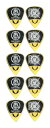 【メール便 送料無料 代引不可】DEAN GUITARS LOVEBITES MIYAKO PICK2023/10枚セット ウルテム ピック 1.0mm