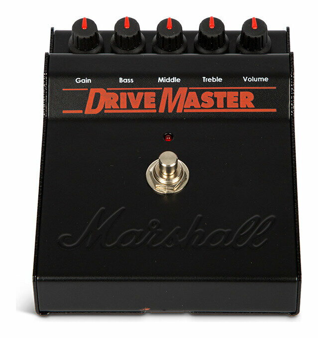 DRIVEMASTERオールラウンダーの本格的オーバードライブ：DRIVEMASTERが変わらぬ猛々しさで復活。ヴィンテージからモダンまで、あらゆるドライブトーンを耐久性の高いユニットに搭載。TECHNICAL SPECIFICATIONGENERALMODEL NAME:DRIVEMASTERMODEL NO.:PEDL-00103TYPE:DISTORTIONELECTRONICSPOWER:9-18VINPUTS:1×1/4“楽器入力、アダプター入力（9-18VDC/センター・マイナス/5.5MM X 2.1MM））OUTPUTS:1×1/4“楽器出力CONTROLS:ゲイン、ベース、ミドル、トレブル、レベルACCESSORIES:9-18VDC/センター・マイナス/5.5MM X 2.1MM電源アダプター,9V角電池（006P型）※どちらも別売りDIMENSIONSWEIGHT:0.7KG（電池除く）WIDTH:110MMHEIGHT:67MMDEPTH:147MM本製品の個装箱内側の傷や緩衝材の破れにつきましては、個装箱の設計上の理由により、本国からの輸送時に箱内で製品が動いたときに発生したものです。また化粧箱につきましても、素材の性質上、印刷の擦れなどが発生している場合がございます。予めご了承ください。尚、国内では個装箱内での製品本体の固定力を強化するために緩衝材を追加して出荷しています。