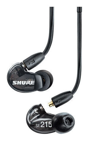 SHURE イヤホン 【送料込】SHURE SE215DYBK+UNI-A / AONIC 215 有線タイプ 高遮音性イヤホン/トランスルーセントブラック イヤフォン マイク・リモコン付