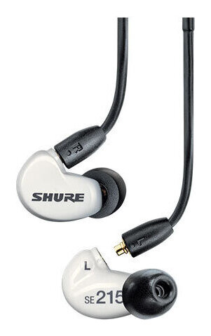 SHURE イヤホン 【キャンペーン特価】【送料込】SHURE SE215DYWH+UNI-A AONIC 215 有線タイプ 高遮音性イヤホン/ホワイト イヤフォン マイク・リモコン付