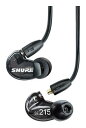 SHURE イヤホン 【キャンペーン特価】【送料込】SHURE SE215-K-A 高遮音性 イヤホン/トランスルーセントブラック イヤフォン イヤーバッズ