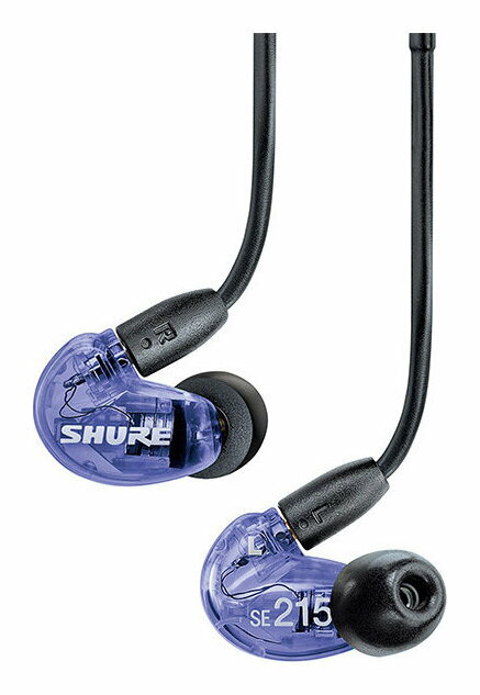 SHURE イヤホン 【送料込】SHURE SE215SPE-PL-A 高遮音性 イヤホン/パープル イヤフォン SE215 Special Edition