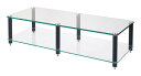 【送料込】Sound Magic HXW02GB ガラス棚板/ブラック支柱 防弾ガラス Laminated glass オーディオラック【代金引換不可】