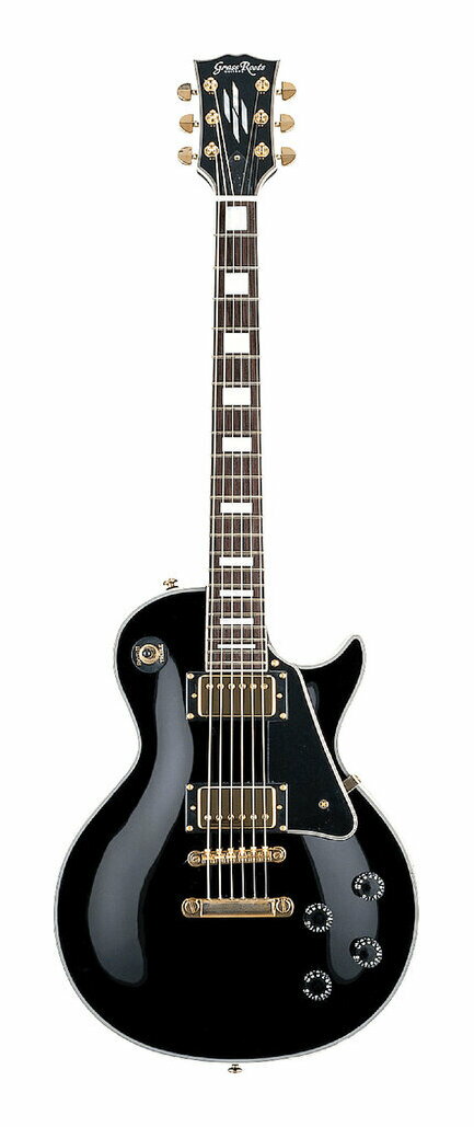 【送料込】GrassRoots グラスルーツ G-LP-60C Black エレキギター レスポール カスタム タイプ【ポイント5倍】