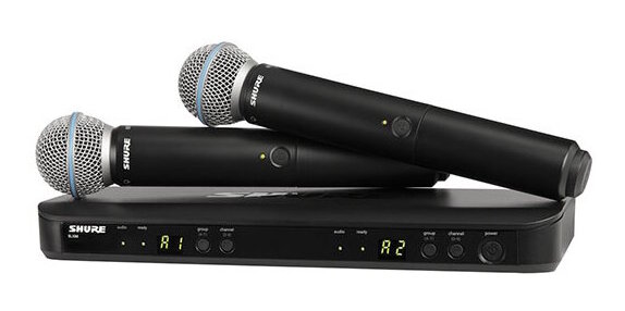 【送料込】SHURE BLX288J/B58-JB デュアルチャンネル ハンドヘルド型 ワイヤレスシステム BLX288/B58
