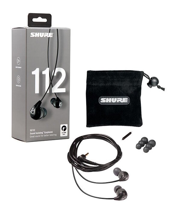 SHURE イヤホン 【送料込】SHURE SE112-GR-A 高遮音性イヤホン SE112-GR