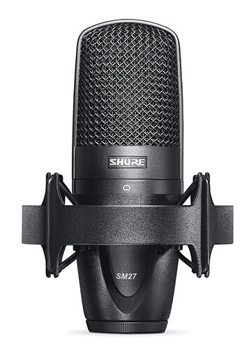 【送料込】SHURE SM27-SC-X ショックマウント付 コンデンサーマイクロホン SM27-SC