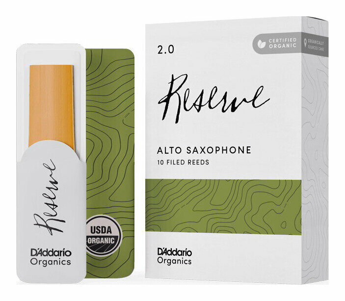 【メール便・送料無料・代引不可】D’Addario Woodwinds ODJR1020 強度:2 [10枚入] ダダリオ オーガニックス(レゼルヴ) アルトサクソフォン用 最高級 リード