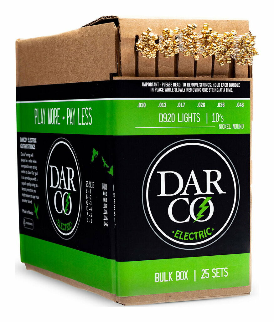 【送料込】DARCO D920 BULK BOX [10-46] NICKEL WOUND/Light エレキギター弦 25セット バルクボックス