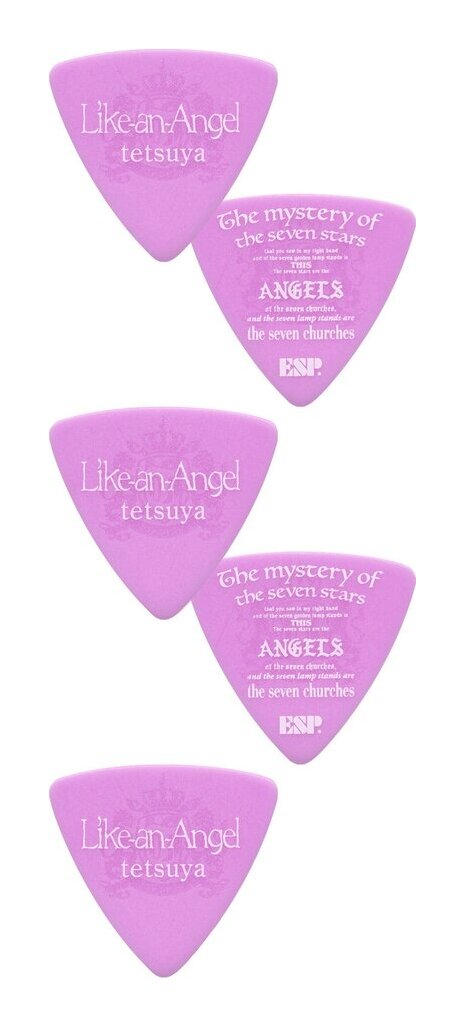 【メール便・送料無料・代引不可】ESP PA-LT10-LikeanAngel Pink/5枚セット Like～an～Angel tetsuya ピック ラルクアンシエル