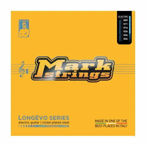 【メール便・送料無料・代引不可】Mark Strings DVM-S/6LEN09046 [09-46] LONGEVOシリーズ コーティング弦 ニッケル エレキギター弦