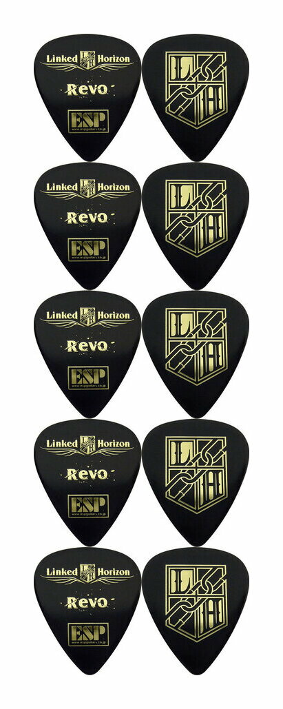 【メール便・送料無料・代引不可】ESP PA-REVO10/10枚セット ブラック Linked Horizon Revo ギター ピック
