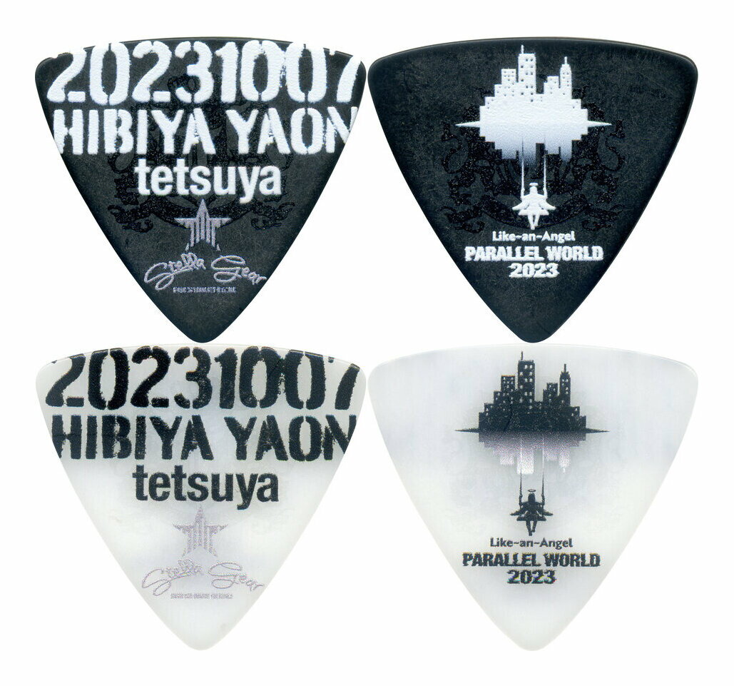 【メール便 送料無料 代引不可】STELLA GEAR SG-P-LikeanAngel2023 Black White/2種各2枚計4枚セット Like～an～Angel tetsuya ピック ラルクアンシエル