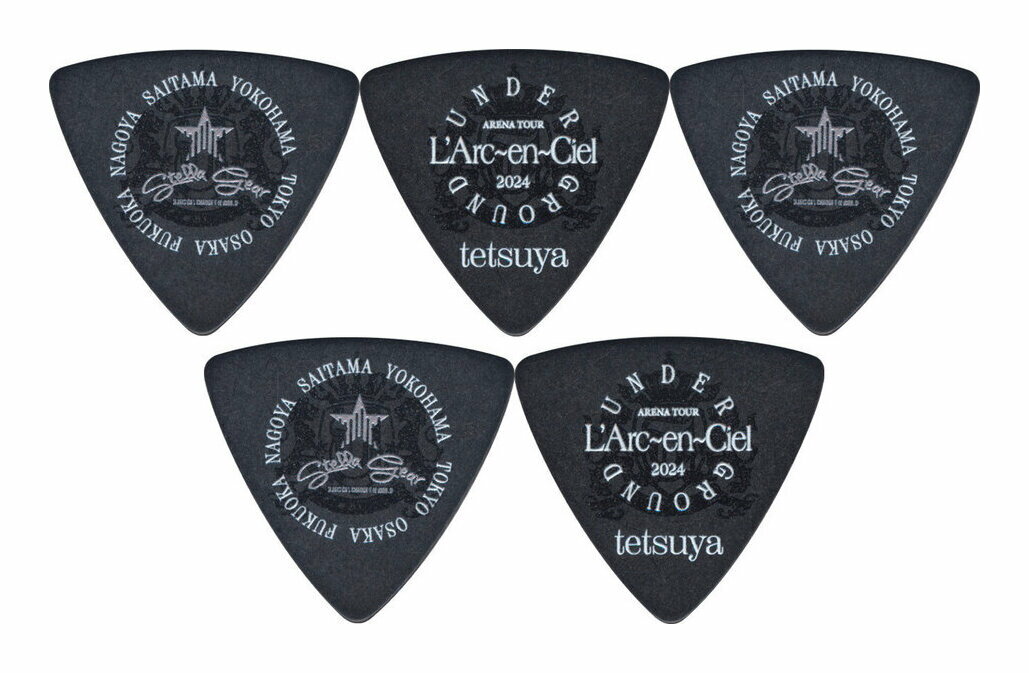 STELLA GEAR SG-P-UNDERGROUND-2024 Black/5枚セット L’Arc-en-Ciel tetsuya ピック ラルクアンシエル