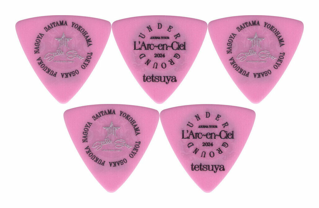 STELLA GEAR SG-P-UNDERGROUND-2024 Pink /5枚セット L’Arc-en-Ciel tetsuya ピック ラルクアンシエル