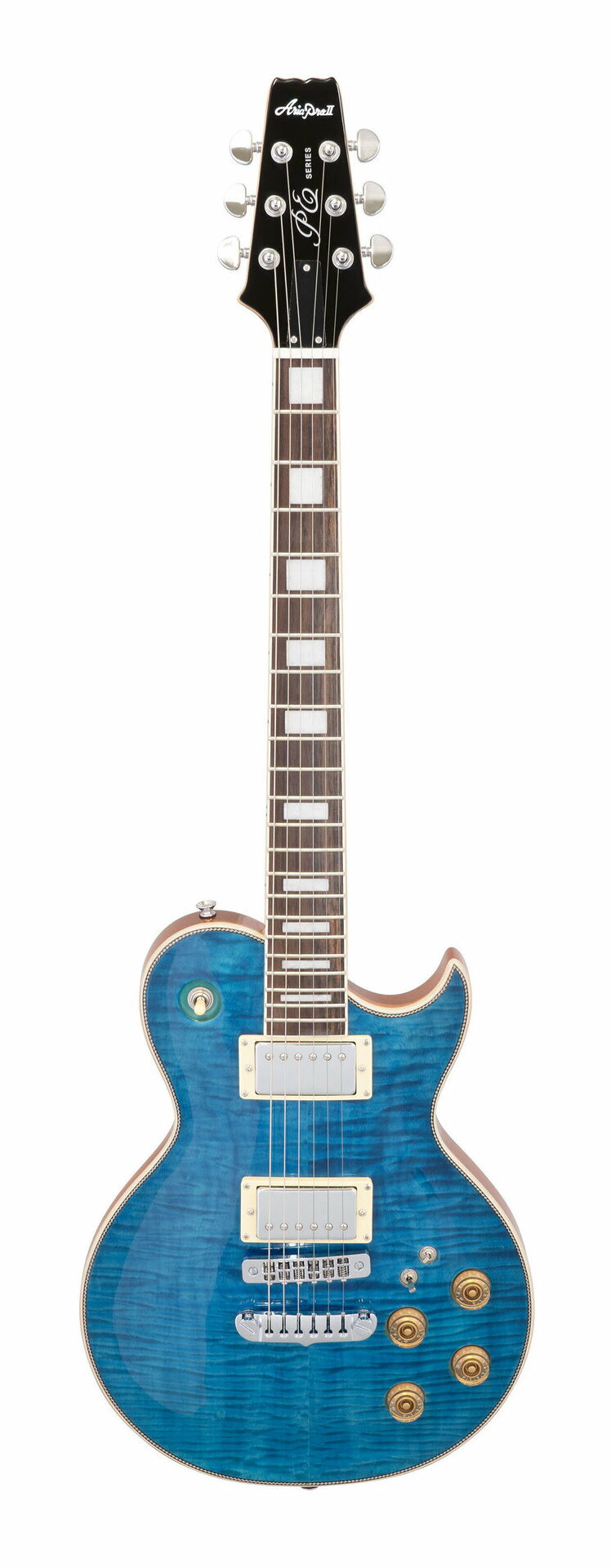 【送料込】Aria ProII PE-700 SBL(See-through Blue) フレイムメイプルトップ エレキギター/ケース付【ポイント5倍】