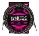 【送料込】ERNIE BALL 6427 ギターケーブル ブレイデッド・ジャケット Purple Python 3.05m S/S