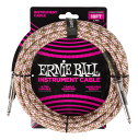 【送料込】ERNIE BALL 6430 ギターケーブル ブレイデッド・ジャケット Emerald Argyle 5.49m S/S
