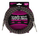 【送料込】ERNIE BALL 6431 ギターケーブル ブレイデッド・ジャケット Purple Python 5.49m S/S