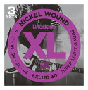 【メール便・送料無料・代引不可】D’Addario ダダリオ EXL120-3D エレキギター弦 3セットパック ×1パック(計3セット)