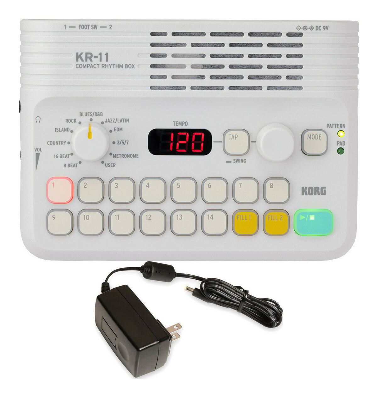 楽天市場】korg リズムボックス kr－mini acアダプターの通販