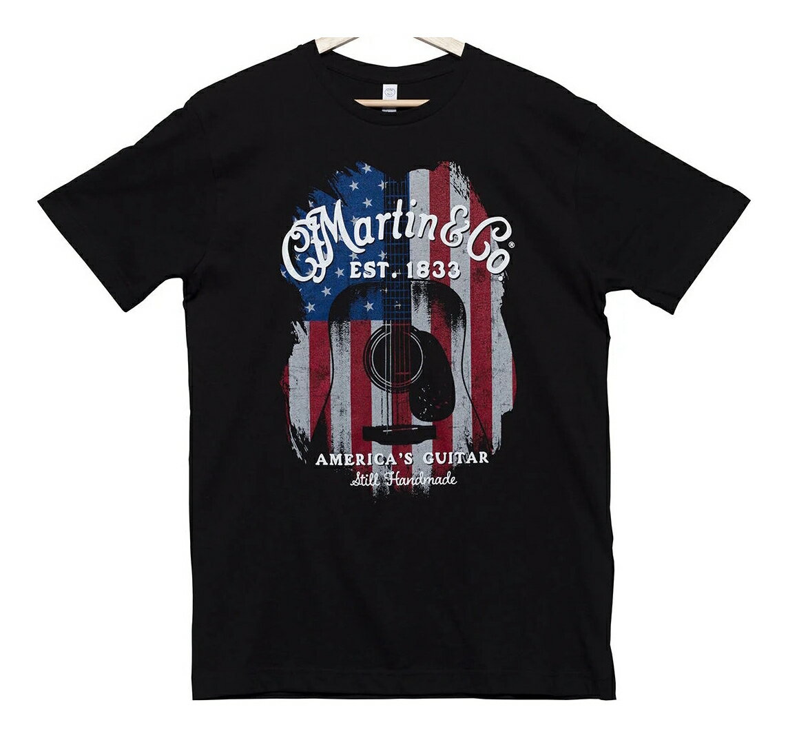 【メール便・送料無料・代引不可】MARTIN 18CM0190L [Lサイズ] American Flag Tシャツ マーチン