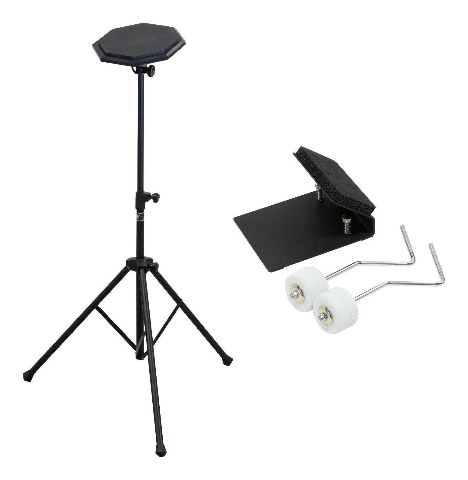 【送料込】KIKUTANI TD-2 + MAXTONE FPP-2 セット / スネア & バスドラ 練習パッド セット